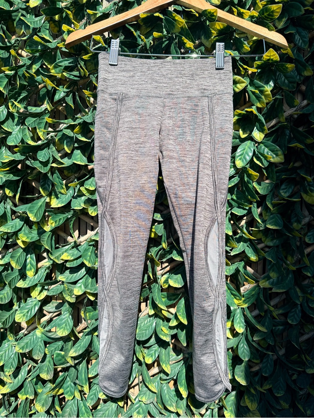 4/$25 • Justice Active Heather Grey Mesh Detail Leggings